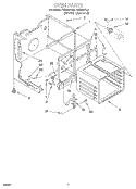OVEN Diagram and Parts List for FES340YW2  Roper Range