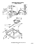 MACHINE BASE Diagram and Parts List for LA5705XWN0  Whirlpool Washer