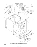 SECTION Diagram and Parts List for LE5795XPW0  Whirlpool Dryer