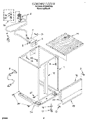 CABINET, OPTIONAL Diagram and Parts List for DP8700XYN3  Whirlpool Dishwasher