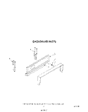 BACKGUARD Diagram and Parts List for SF3001ERW4  Whirlpool Range