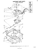 MACHINE BASE Diagram and Parts List for LA5400XPW0  Whirlpool Washer
