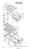 SHELF Diagram and Parts List for RT18BMXVW05  Roper Refrigerator