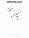 Part Location Diagram of WPW10500172 Whirlpool Touchpad & Control Panel