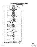 BASKET DRIVE AND BRAKE Diagram and Parts List for LC4900XKW0  Whirlpool Washer