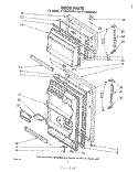 Part Location Diagram of 939930 Whirlpool Retainer, Gasket Side (Freezer)