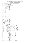 BRAKE AND DRIVE TUBE Diagram and Parts List for LSQ9665JQ0  Whirlpool Washer