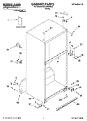 CABINET PARTS Diagram and Parts List for ST21HPXPQ00  Whirlpool Refrigerator