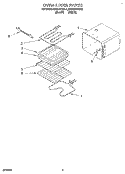 OVEN LINER Diagram and Parts List for KEBI141BWH2  KitchenAid Wall Oven
