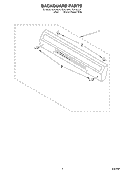 BACKGUARD Diagram and Parts List for FEP210EN4  Roper Range