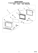 Part Location Diagram of 8185035 Whirlpool DOOR/MW