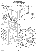 LINER PARTS Diagram and Parts List for ET1FTEXMQ00  Whirlpool Refrigerator