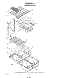SHELF Diagram and Parts List for ET18AKXTN01  Whirlpool Refrigerator