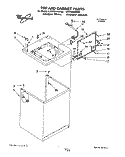 TOP AND CABINET, LIT/OPTIONAL Diagram and Parts List for LSC8244BZ0  Whirlpool Washer