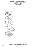 SURFACE UNIT Diagram and Parts List for RC8300XPH  Whirlpool Cooktop
