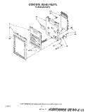 CONTROL PANEL Diagram and Parts List for MH6700XV0  Whirlpool Microwave