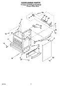 CONTAINER Diagram and Parts List for GC900QPLB0  Whirlpool Trash Compactor