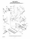 UNIT PARTS Diagram and Parts List for KBLS20EVMS2  KitchenAid Refrigerator