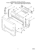 CONTROL PANEL Diagram and Parts List for SF325PEGT6  Whirlpool Range