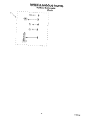 MISCELLANEOUS PARTS - OPTIONAL PARTS (NOT INCLUDED) Diagram and Parts List for 7MLBR6103MT0  Whirlpool Washer