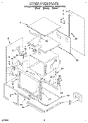 UPPER OVEN Diagram and Parts List for KEBS277BAL1  KitchenAid Wall Oven