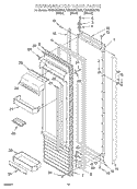 REFRIGERATOR DOOR Diagram and Parts List for KSSS48QHT00  KitchenAid Refrigerator