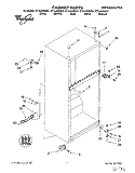 CABINET Diagram and Parts List for ET14JKXDW01  Whirlpool Refrigerator