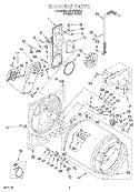 SECTION Diagram and Parts List for LEL8858EQ0  Whirlpool Dryer