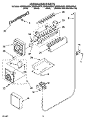 ICEMAKER PARTS Diagram and Parts List for GD5SHAXNB01  Whirlpool Refrigerator
