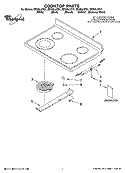 Part Location Diagram of W10177369 Whirlpool COOKTOP