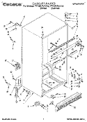 CABINET Diagram and Parts List for TT18EKRAN00  Whirlpool Refrigerator