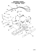 CONTROL Diagram and Parts List for 5VGS9SHGKT00  Whirlpool Refrigerator