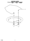 HEATER PARTS Diagram and Parts List for KUDW02FRSS2  KitchenAid Dishwasher
