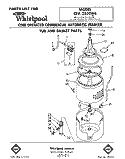 TUB AND BASKET Diagram and Parts List for CFA2500W6  Whirlpool Washer
