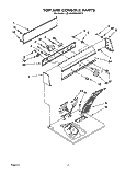 SECTION Diagram and Parts List for LE4440XWW1  Whirlpool Dryer