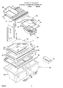 Part Location Diagram of 2199185 Whirlpool TRIM-SHELF