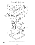 TOP AND CONSOLE Diagram and Parts List for GCG2901XSN0  Whirlpool Dryer