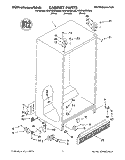 CABINET Diagram and Parts List for KSUP22QDBL02  KitchenAid Refrigerator