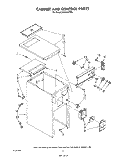 CABINET AND CONTROL Diagram and Parts List for TF8600XTP0  Whirlpool Trash Compactor