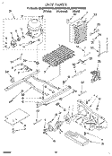 UNIT Diagram and Parts List for 8ED22PWXBG00  Whirlpool Refrigerator