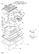 Part Location Diagram of 2193395 Whirlpool TRIM-SHELF