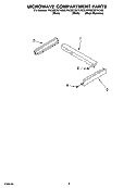 MICROWAVE COMPARTMENT PARTS Diagram and Parts List for YKEMC307KS03  KitchenAid Microwave Oven Combo