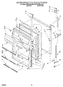REFRIGERATOR DOOR Diagram and Parts List for KTRD18KAAL10  Whirlpool Refrigerator