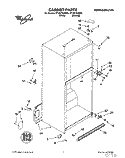CABINET Diagram and Parts List for ET18HTXDN03  Whirlpool Refrigerator
