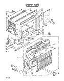 CABINET Diagram and Parts List for BHAC1400XS0  Whirlpool Air Conditioner
