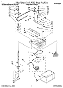 DRIVE MOTOR AND RAM, LITERATURE Diagram and Parts List for KUCS181B0  KitchenAid Trash Compactor