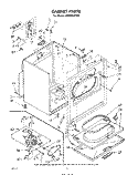 SECTION Diagram and Parts List for LE6685XPW0  Whirlpool Dryer