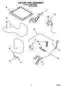 LID AND LINK ASSEMBLY Diagram and Parts List for KUDD01DSSS0  KitchenAid Dishwasher