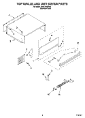TOP GRILLE AND UNIT COVER Diagram and Parts List for KSSC42QKS01  KitchenAid Refrigerator