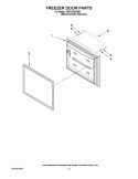 FREEZER DOOR PARTS Diagram and Parts List for KBFS25EVMS2  KitchenAid Refrigerator